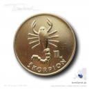 Dar�ekov� minca pre znamenie �korpi�n.